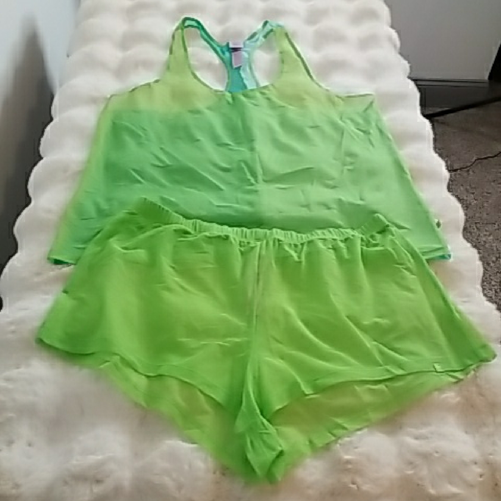 Savage X Fenty Lime Green Pajama Set